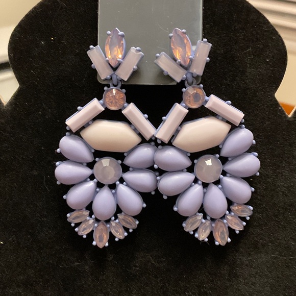 Stella & Dot Jewelry - These are Stella and Dot Heck Yes statement earrings in lavender.